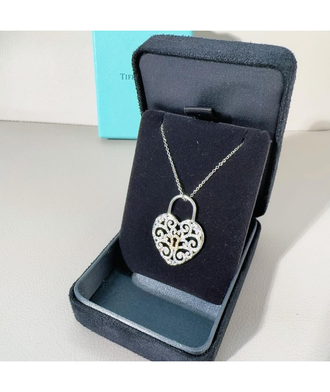 TIFFANY&CO Серебряное колье из белого золота, фото 3