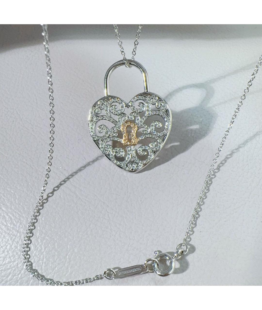 TIFFANY&CO Серебряное колье из белого золота, фото 4