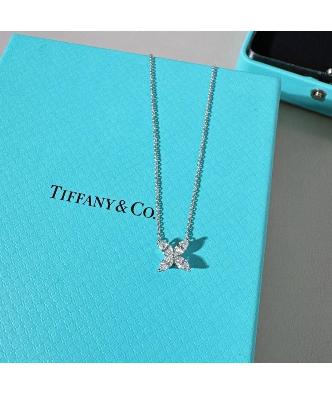 TIFFANY&CO Серебряное платиновое колье, фото 7