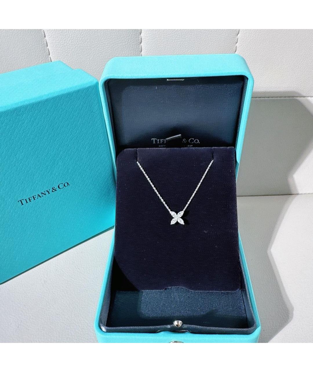 TIFFANY&CO Серебряное платиновое колье, фото 2