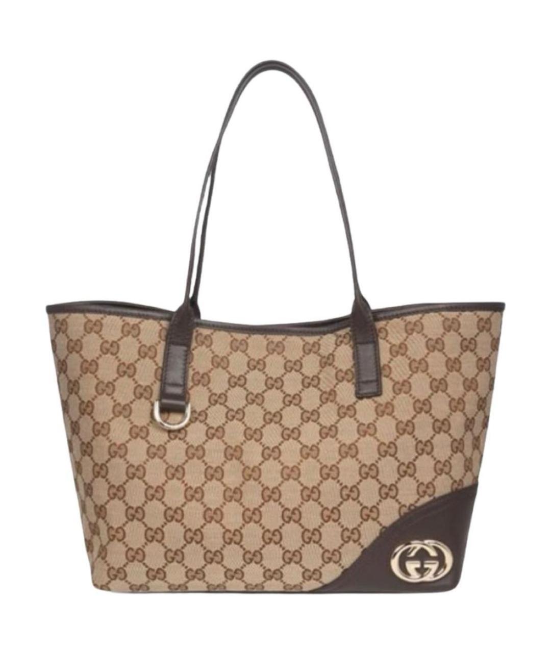 GUCCI Бежевая сумка тоут, фото 9