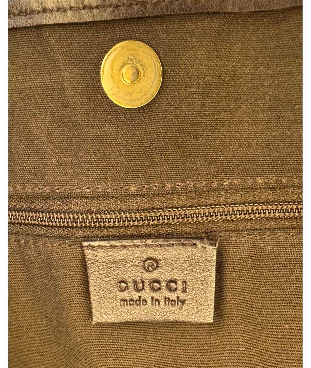 GUCCI Бежевая сумка тоут, фото 5