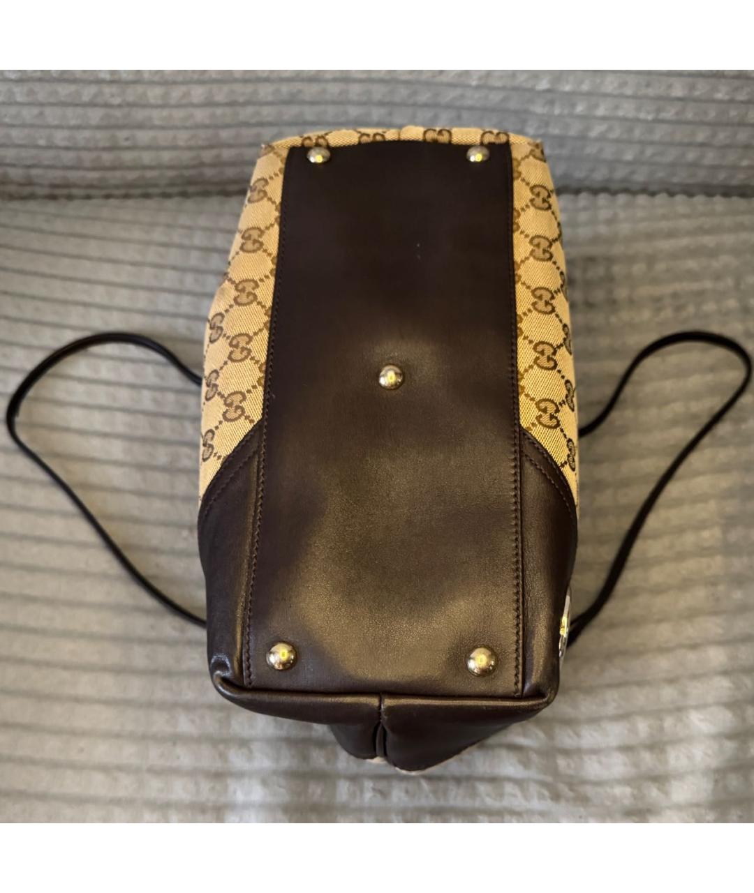 GUCCI Бежевая сумка тоут, фото 7