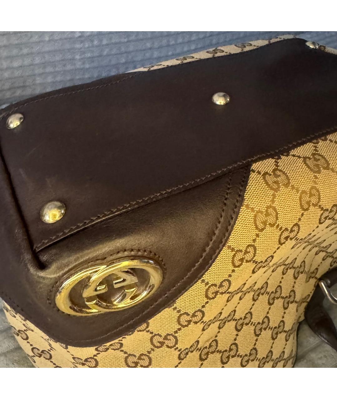 GUCCI Бежевая сумка тоут, фото 8