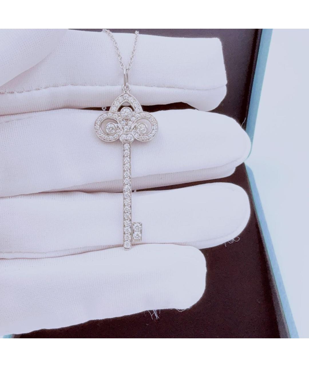 TIFFANY&CO Серебряное платиновое колье, фото 3