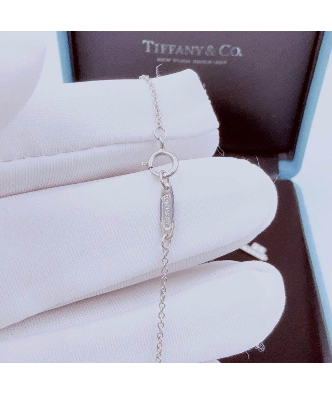 TIFFANY&CO Серебряное платиновое колье, фото 6