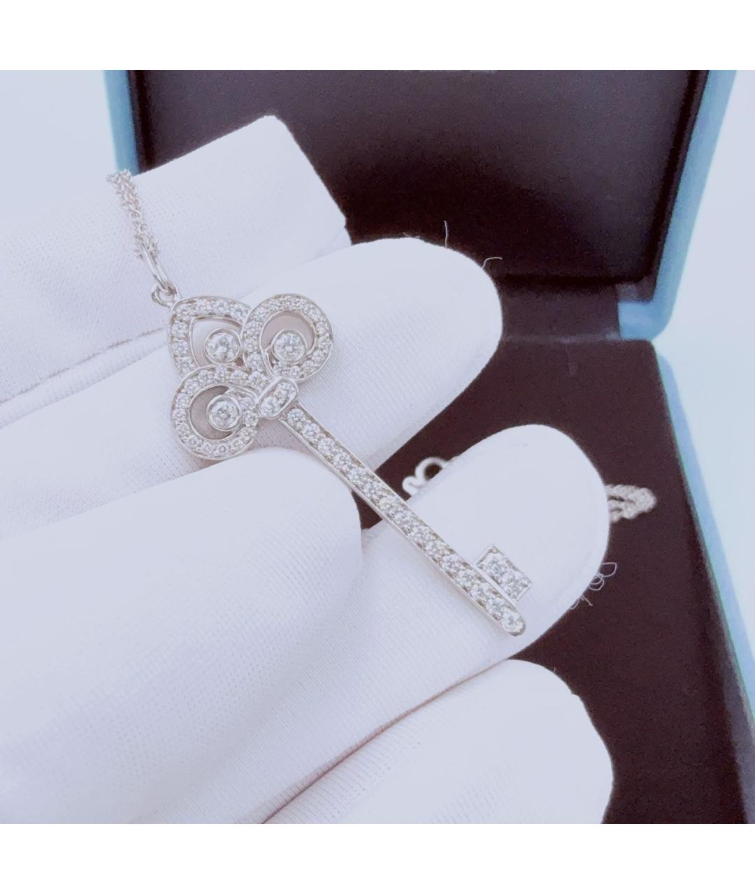 TIFFANY&CO Серебряное платиновое колье, фото 5