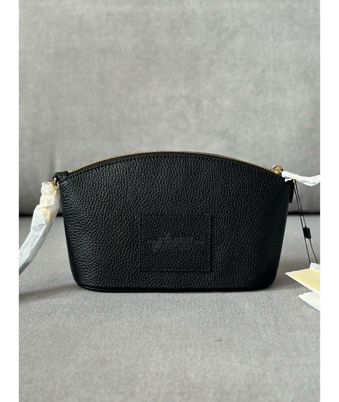MARC JACOBS Черная кожаная косметичка, фото 4