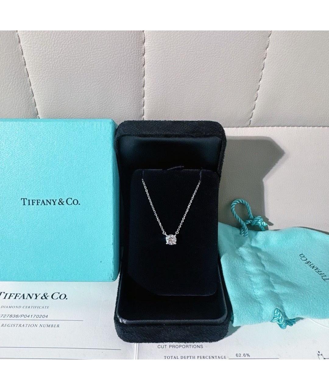 TIFFANY&CO Серебряное колье из белого золота, фото 3