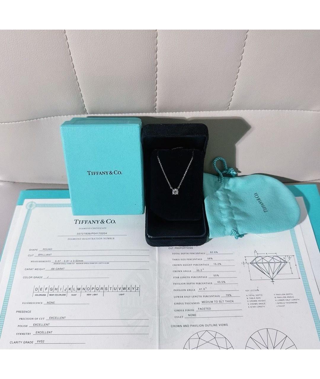 TIFFANY&CO Серебряное колье из белого золота, фото 4