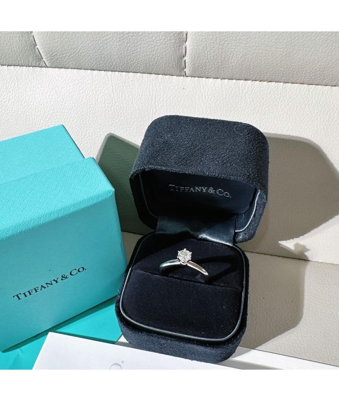 TIFFANY&CO Серебряное платиновое кольцо, фото 3