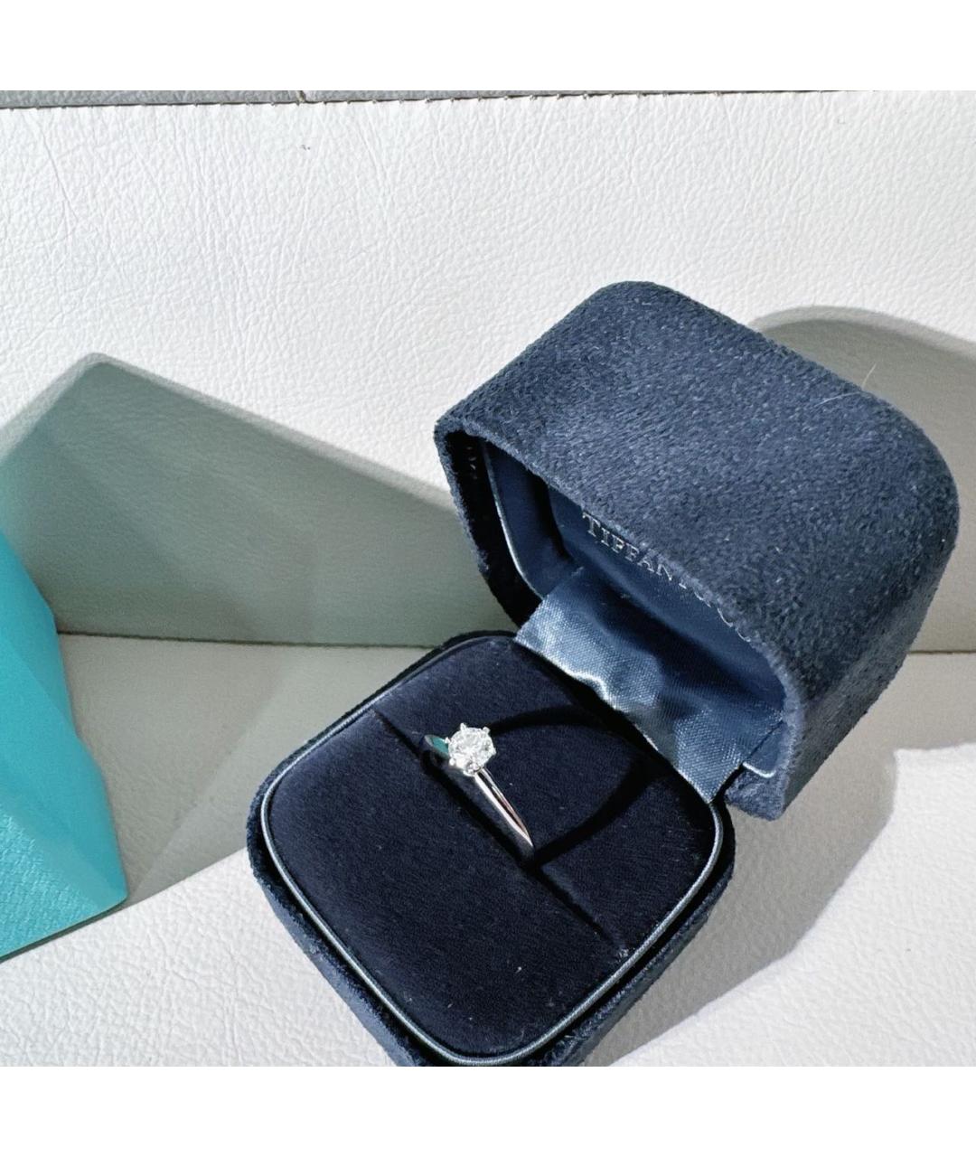 TIFFANY&CO Серебряное платиновое кольцо, фото 4