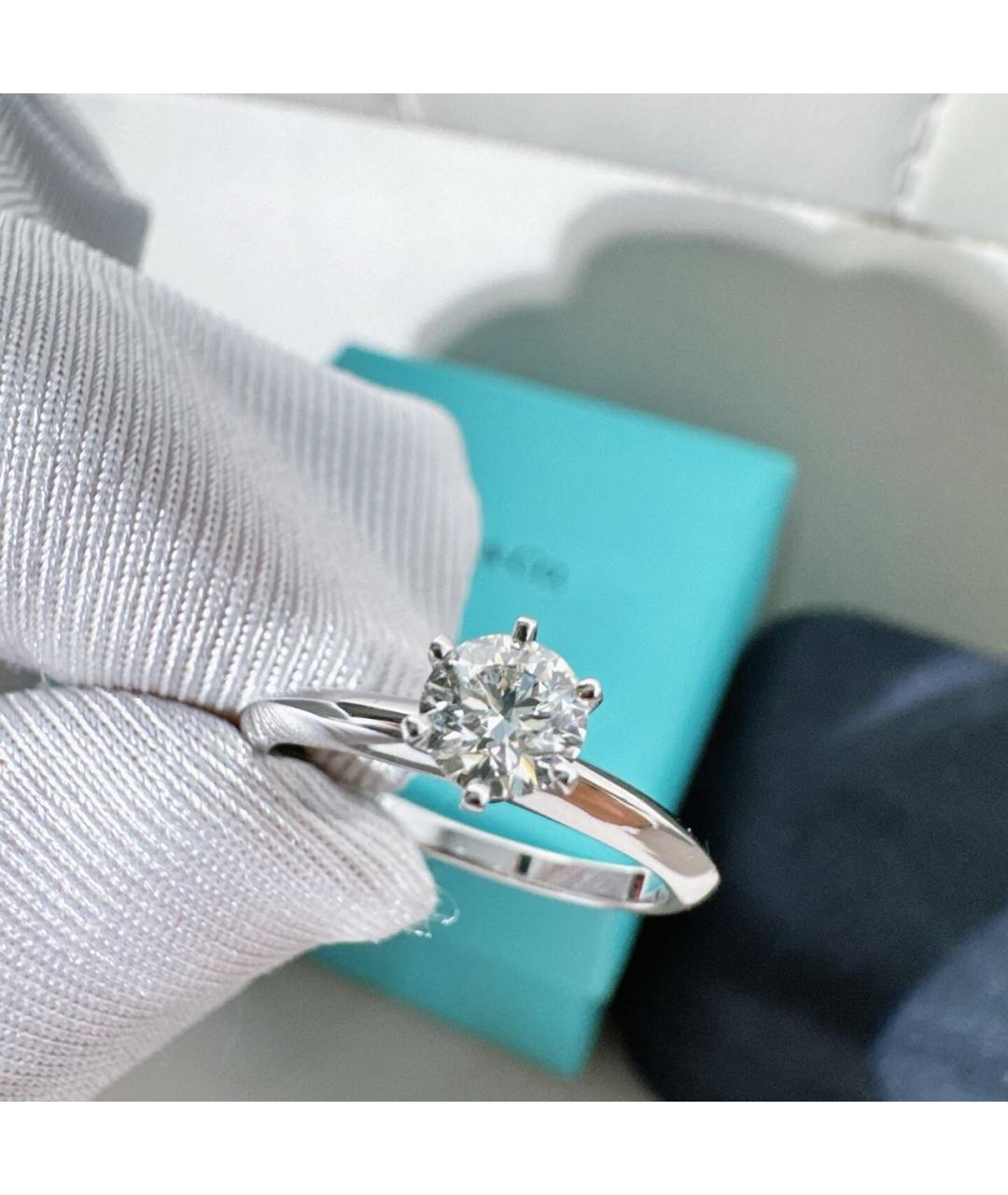 TIFFANY&CO Серебряное платиновое кольцо, фото 2