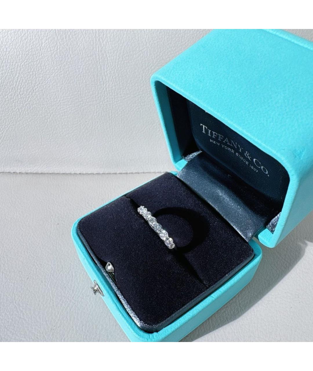 TIFFANY&CO Серебряное платиновое кольцо, фото 4