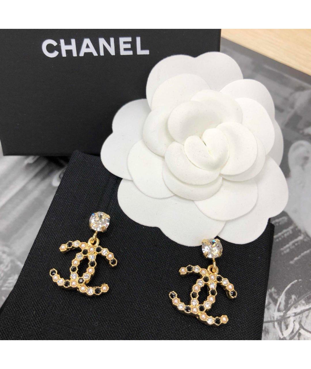 CHANEL Золотые серьги, фото 4