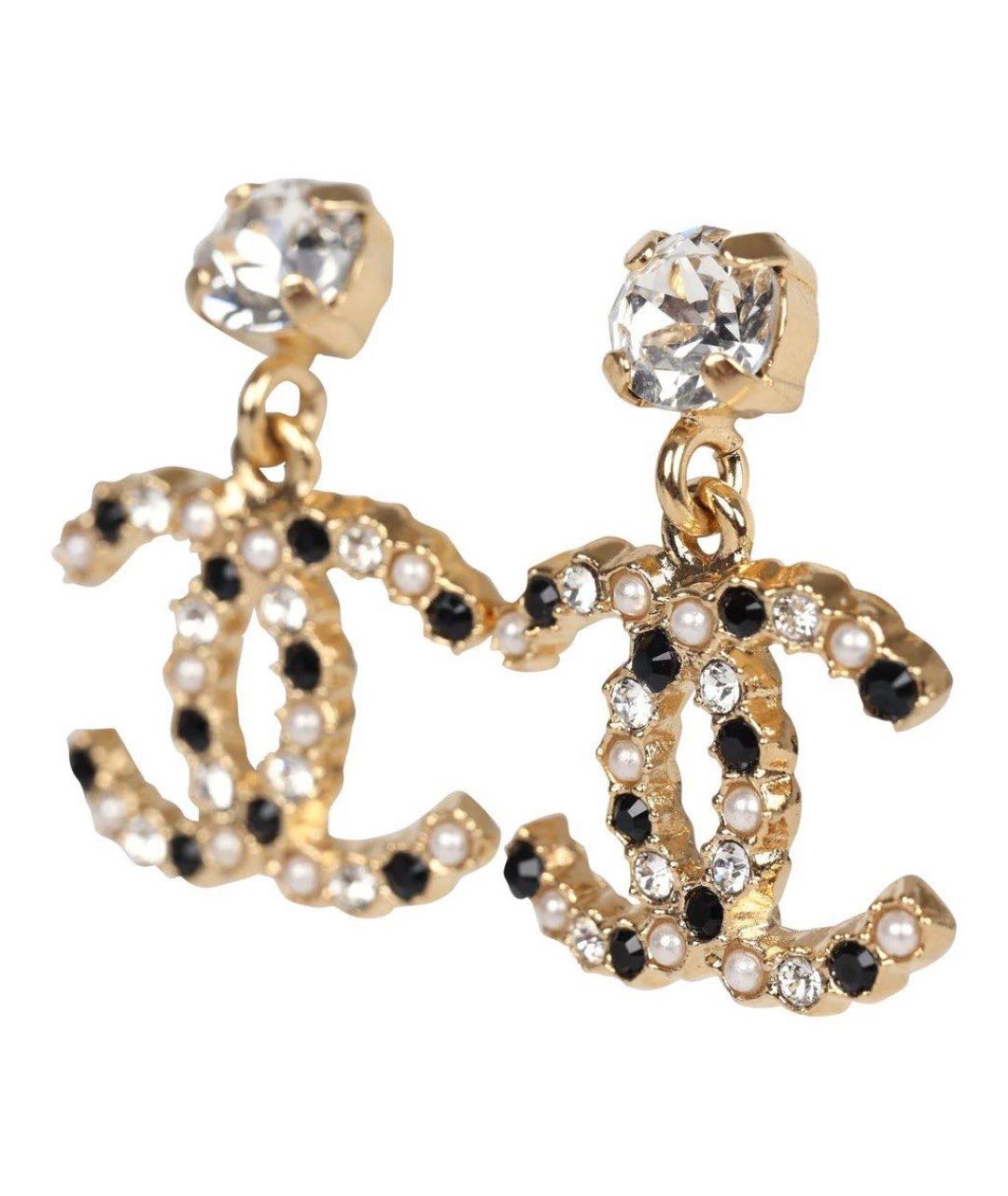 CHANEL Золотые серьги, фото 3