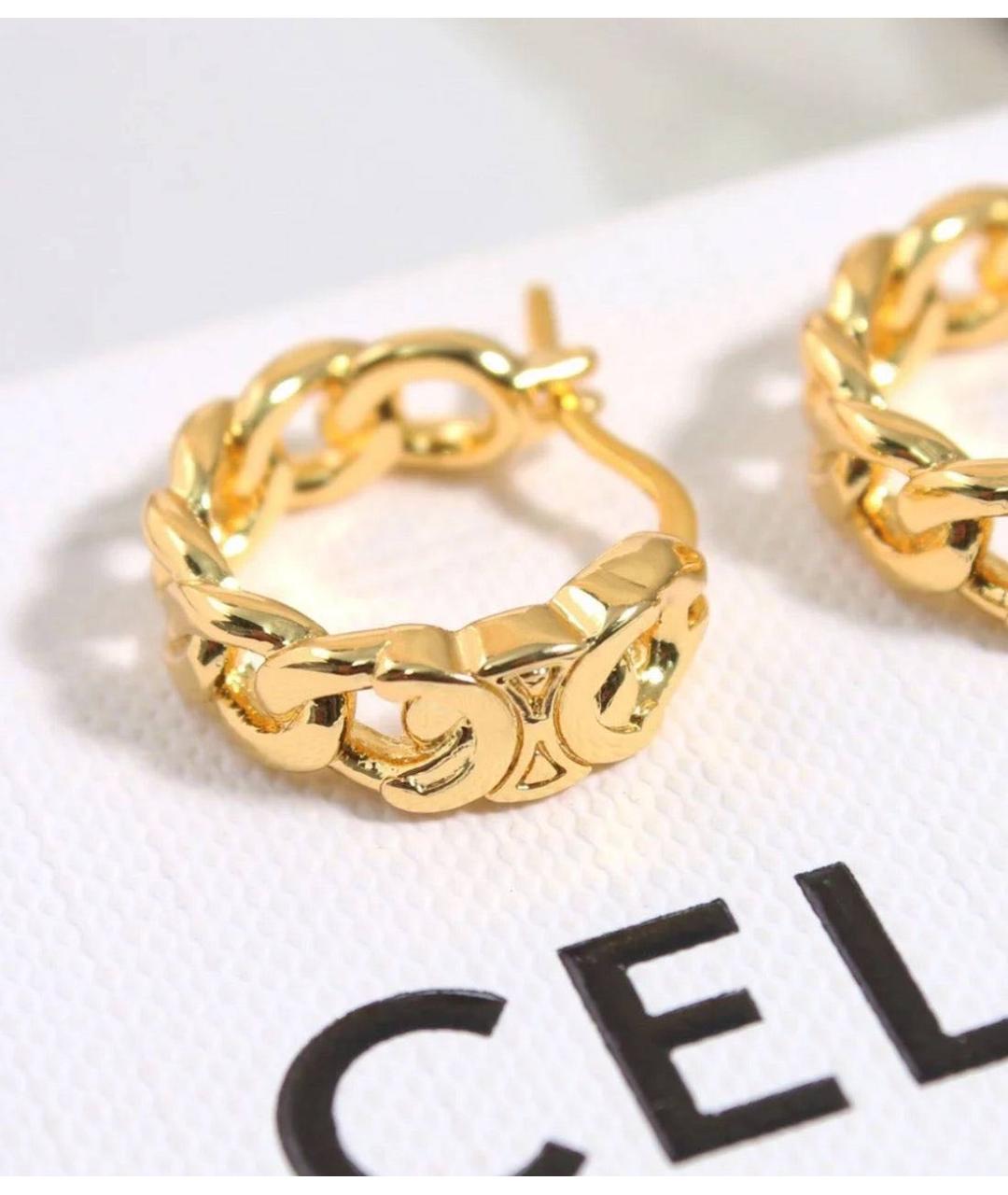 CELINE Золотые серьги, фото 4