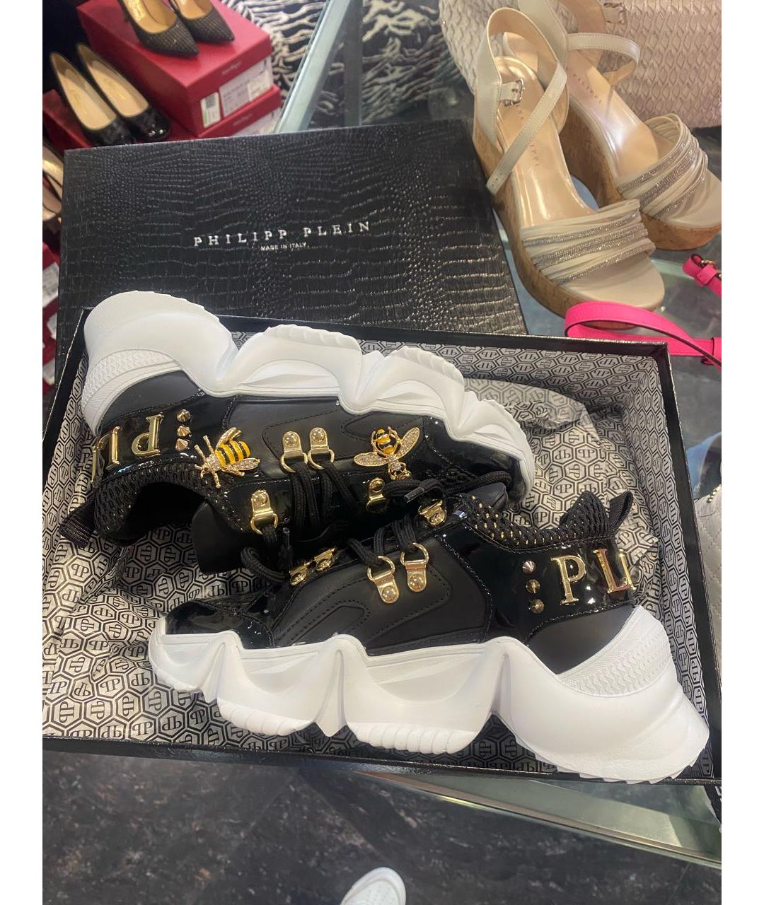 PHILIPP PLEIN Черные кроссовки, фото 7