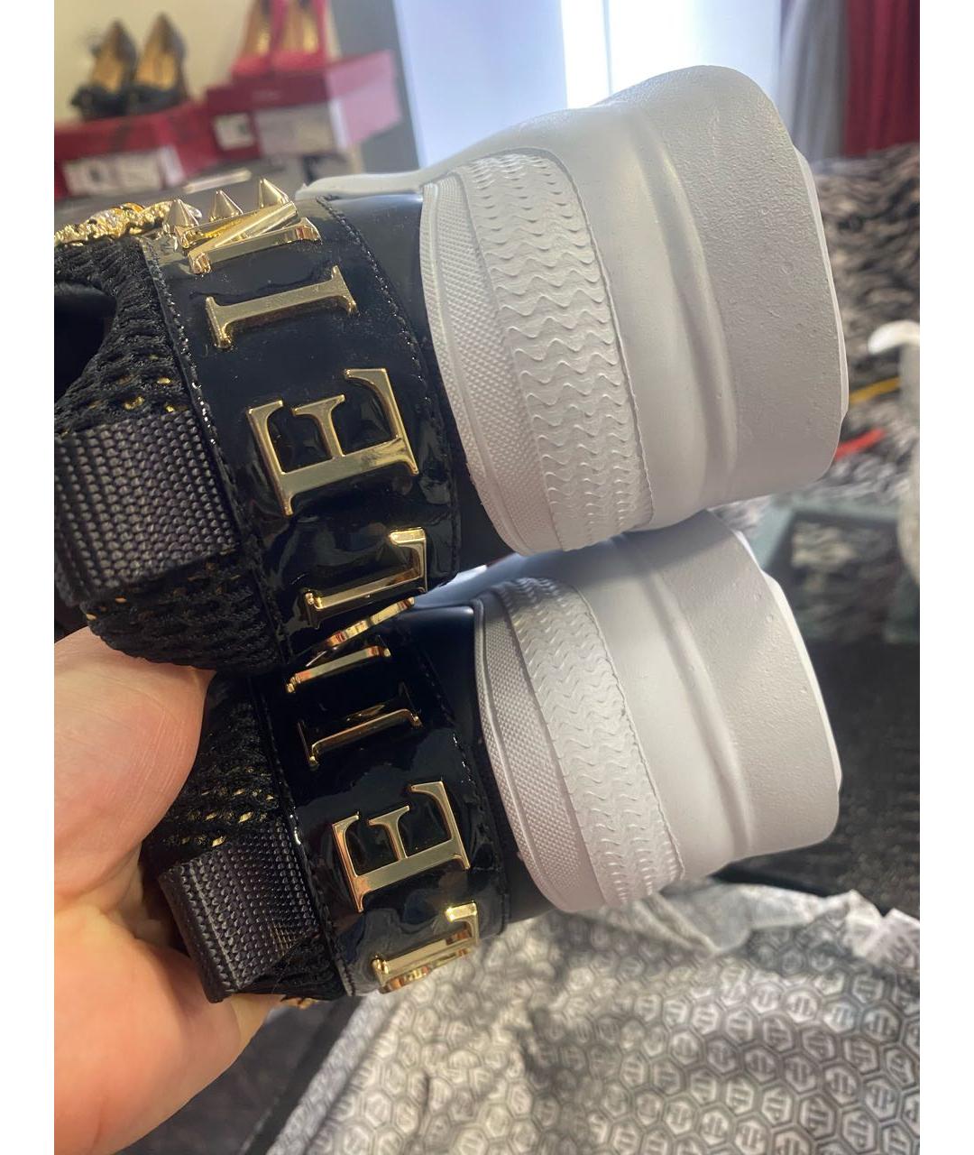 PHILIPP PLEIN Черные кроссовки, фото 4
