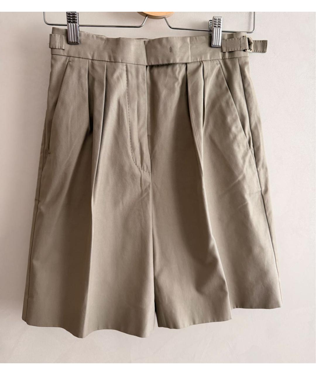 MAX MARA Бежевый хлопковый костюм с брюками, фото 2