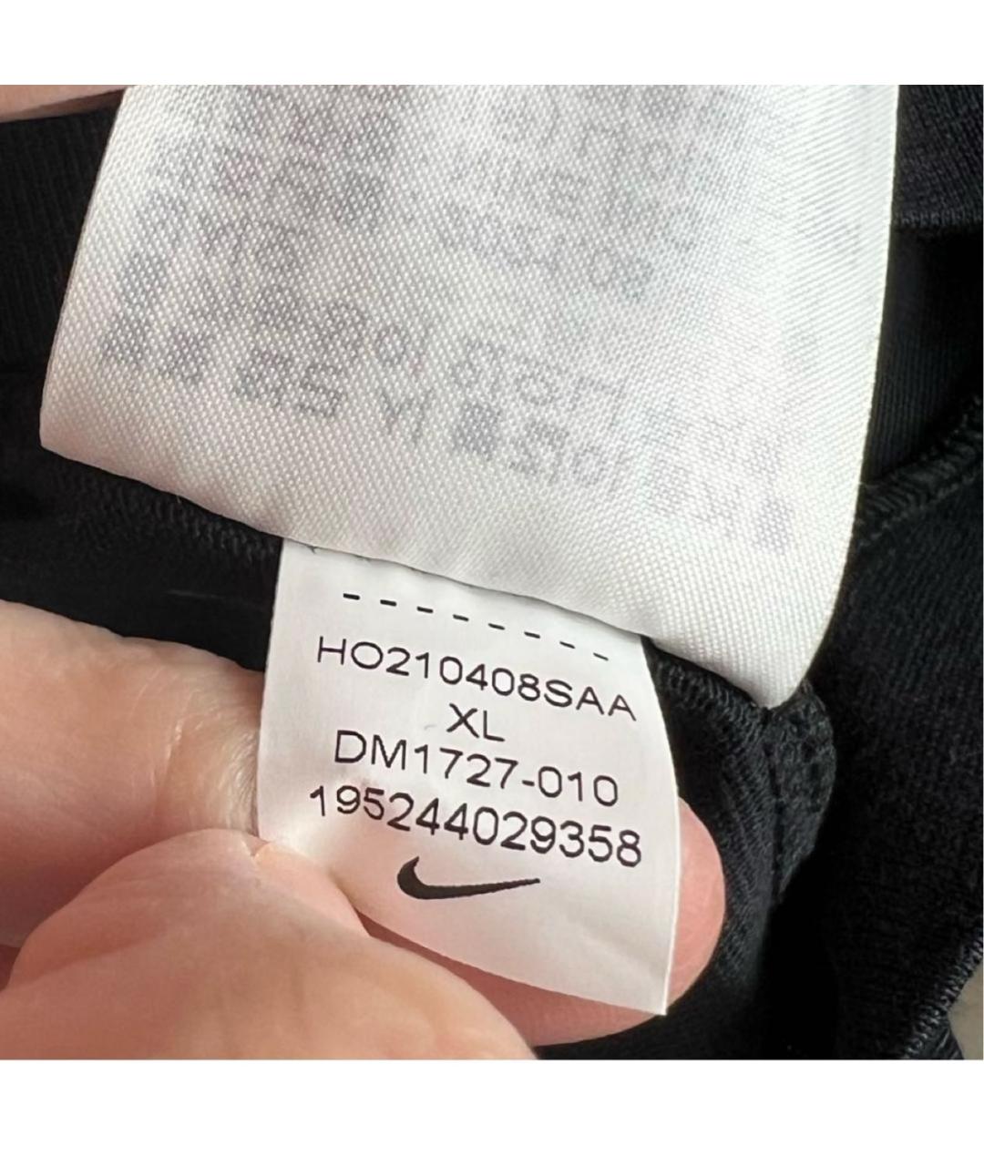 NIKE Черная хлопковая футболка, фото 8