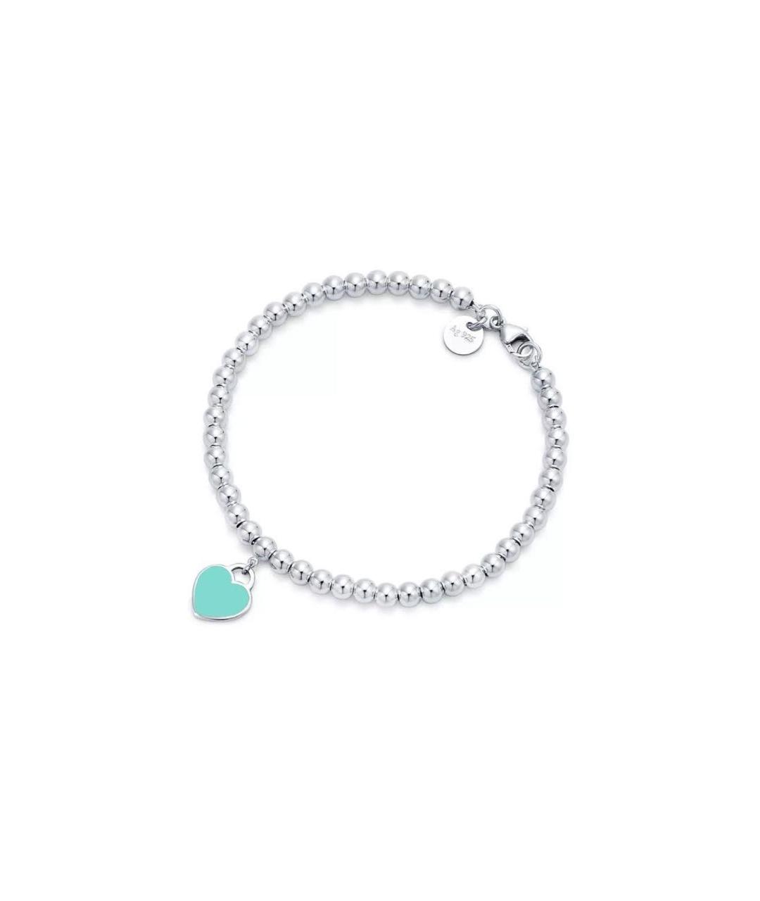 TIFFANY&CO Бирюзовый серебряный браслет, фото 7