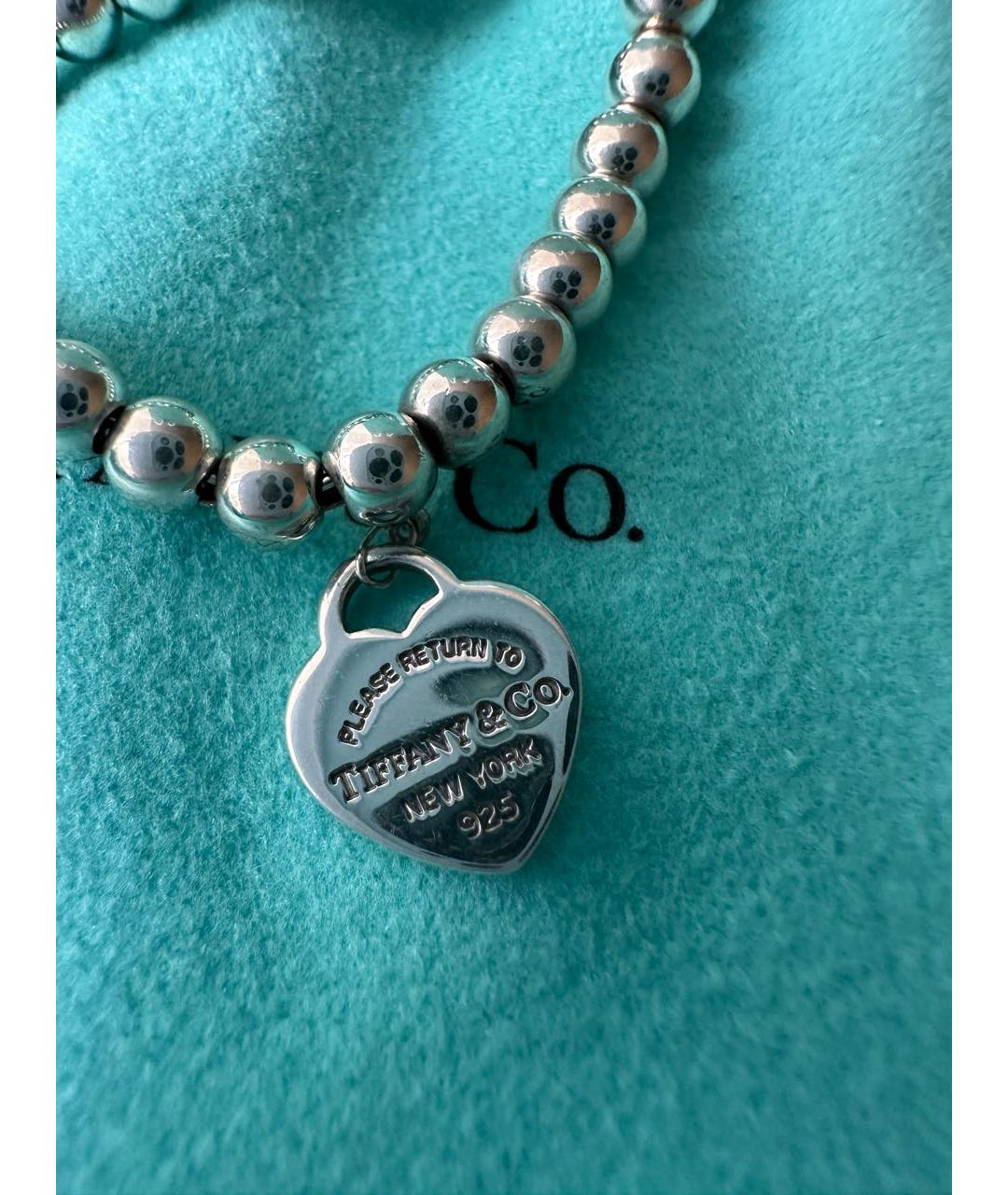 TIFFANY&CO Бирюзовый серебряный браслет, фото 3