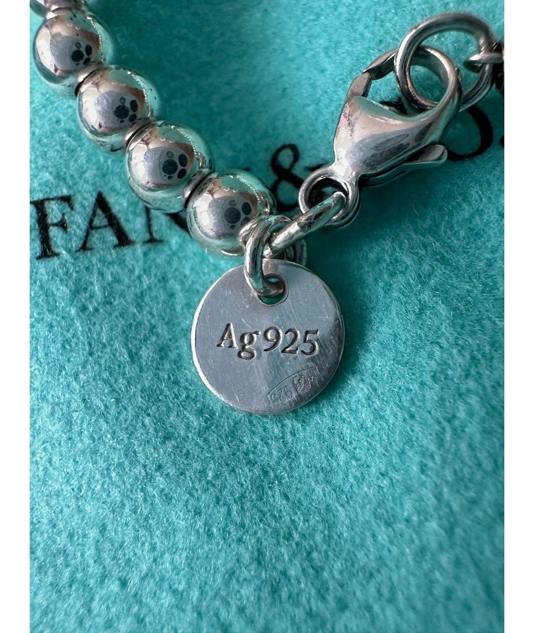 TIFFANY&CO Бирюзовый серебряный браслет, фото 4