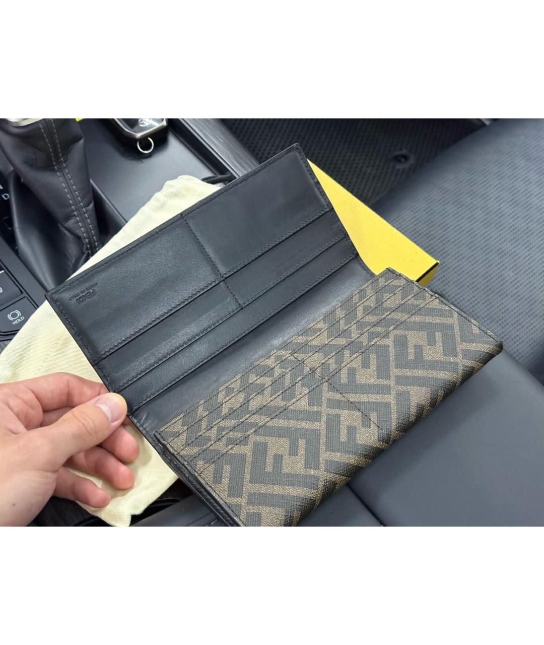 FENDI Коричневый кошелек, фото 7