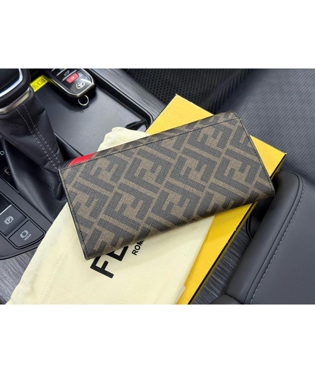FENDI Коричневый кошелек, фото 4