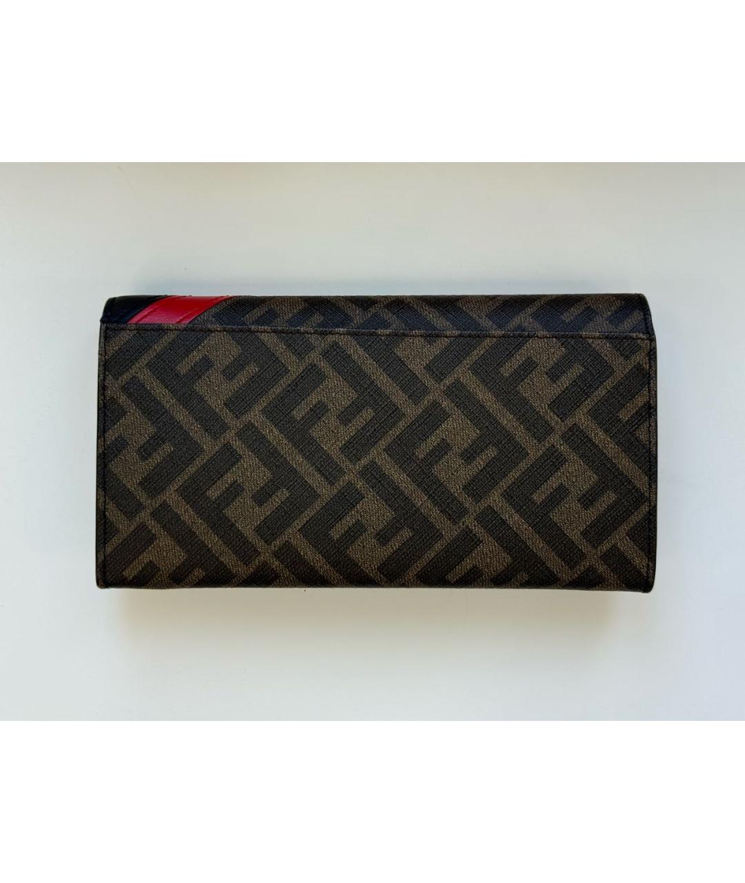 FENDI Коричневый кошелек, фото 2