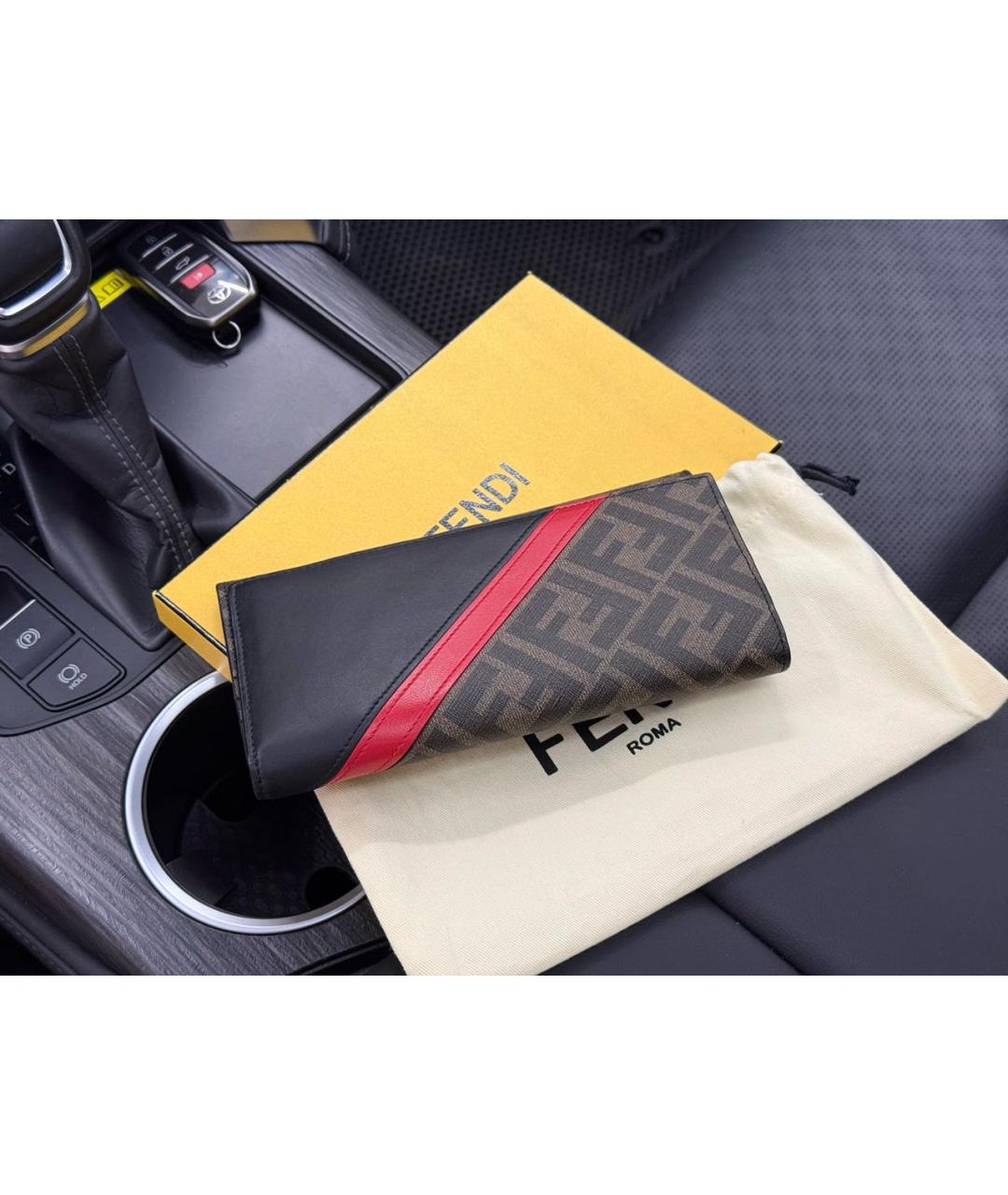 FENDI Коричневый кошелек, фото 8