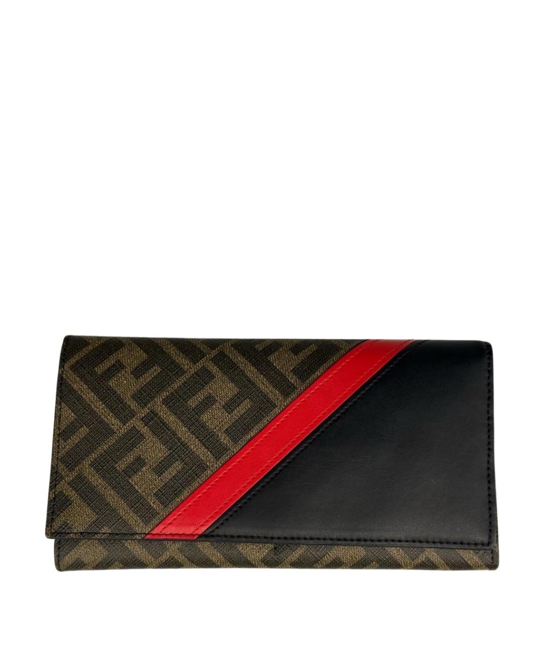 FENDI Коричневый кошелек, фото 1