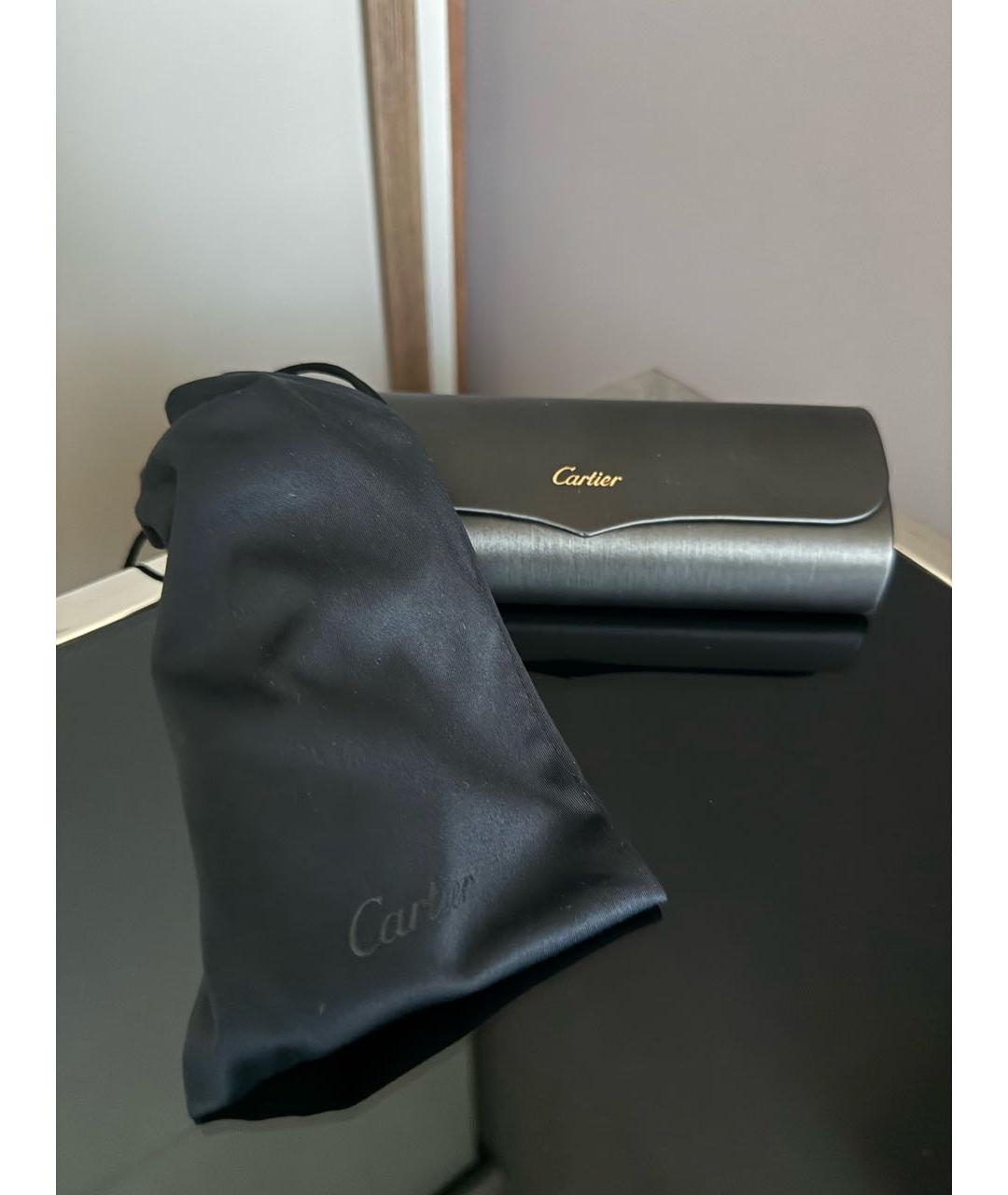 CARTIER Золотые металлические солнцезащитные очки, фото 4