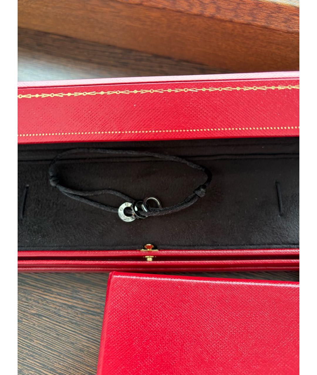 CARTIER Черный браслет из белого золота, фото 4