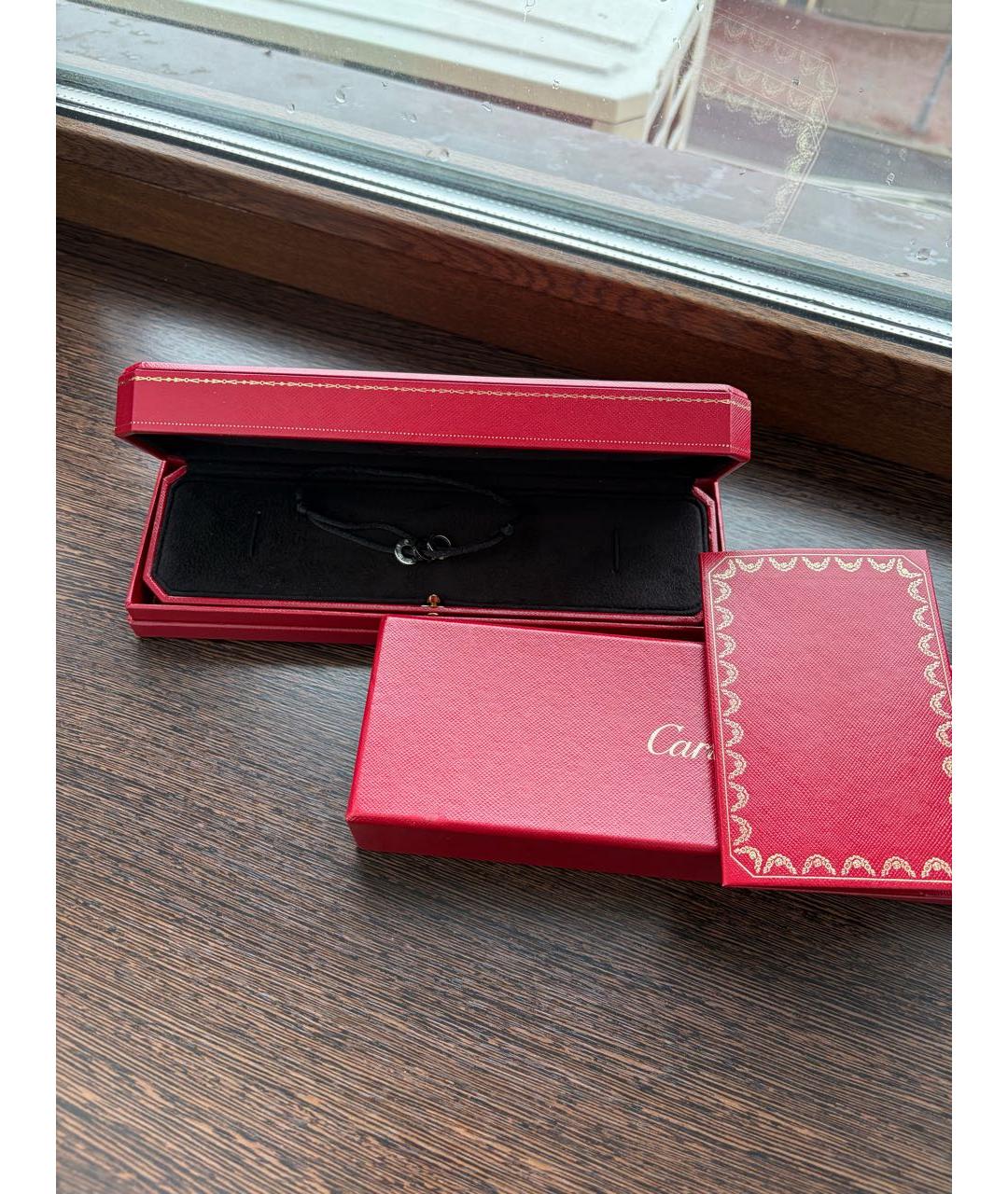 CARTIER Черный браслет из белого золота, фото 3