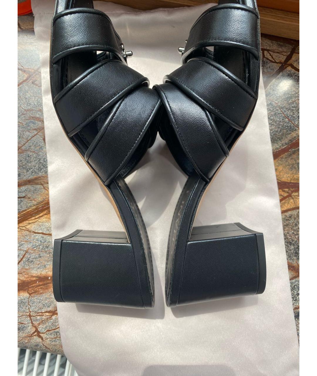 CHANEL Черные кожаные мюли, фото 7