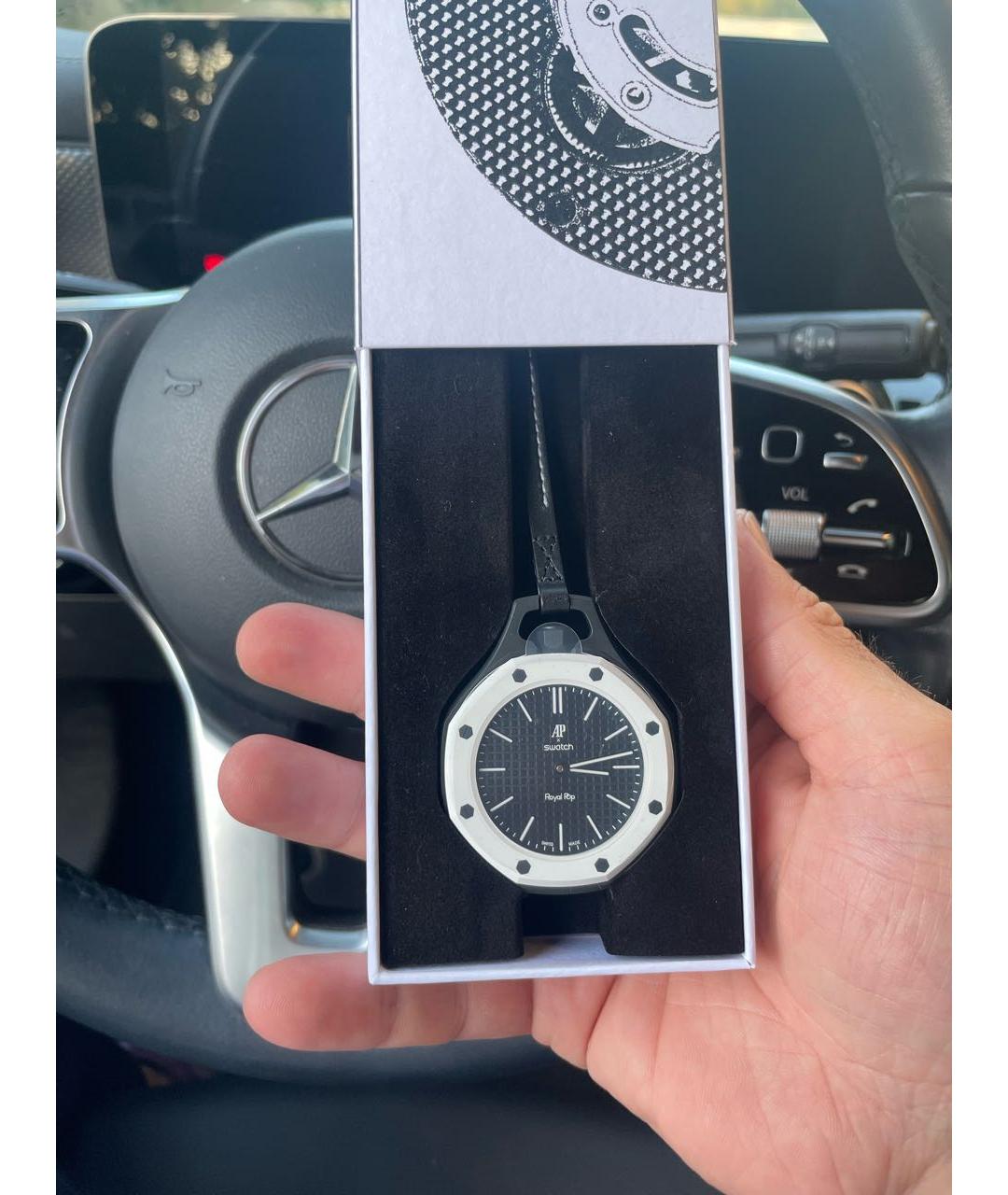 Swatch Темно-синие часы, фото 2