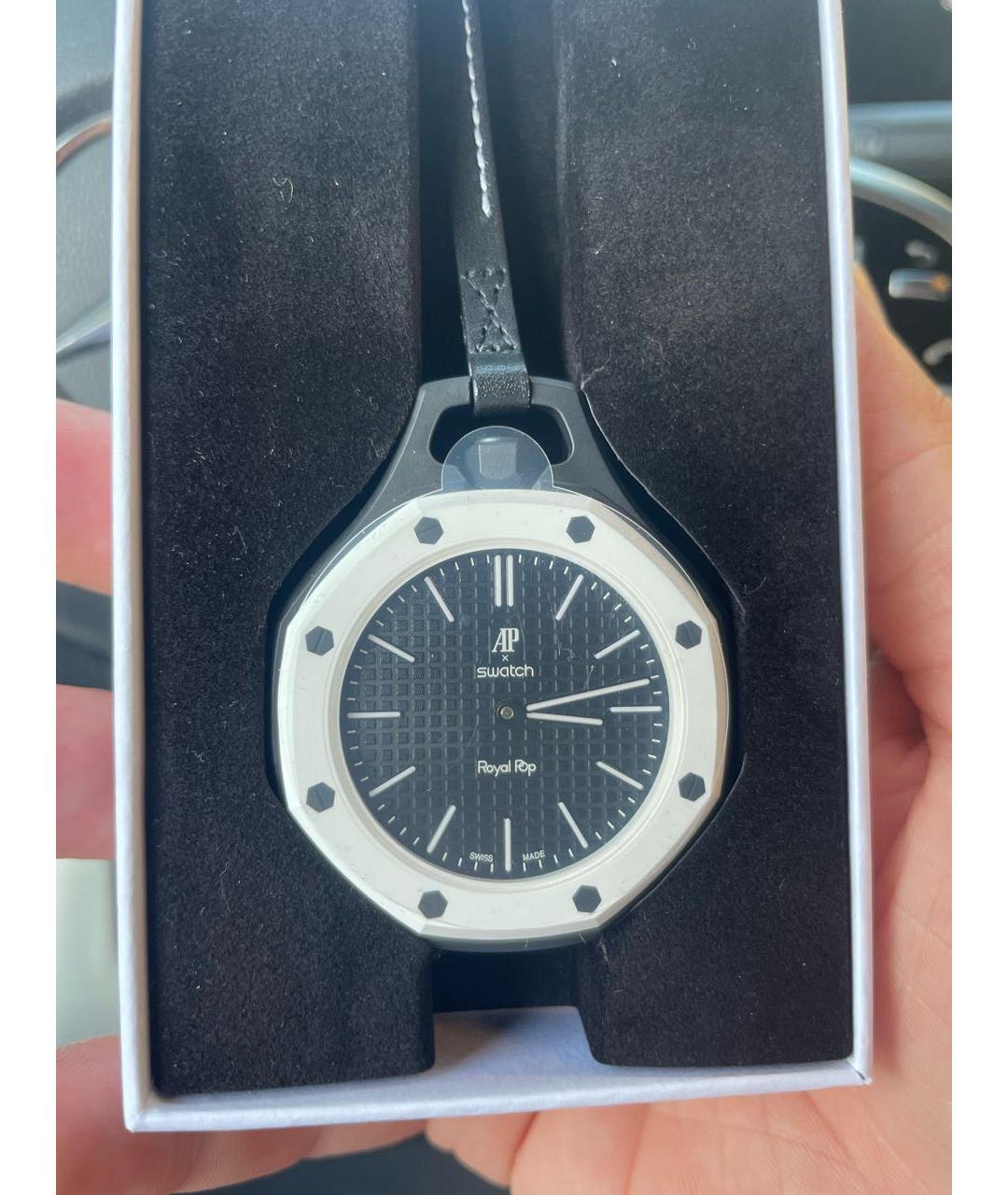 Swatch Темно-синие часы, фото 3