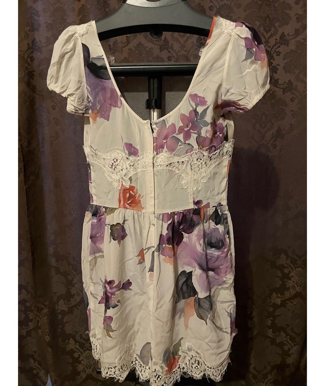 DOLCE&GABBANA Мульти шелковое коктейльное платье, фото 2