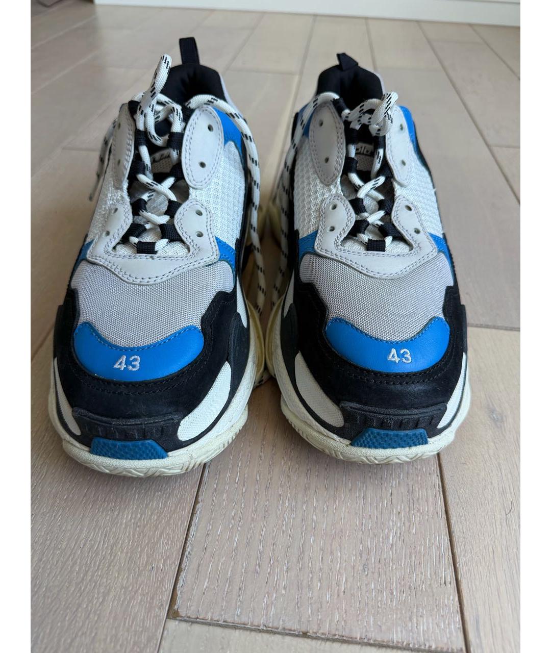 BALENCIAGA Синие высокие кроссовки / кеды, фото 2