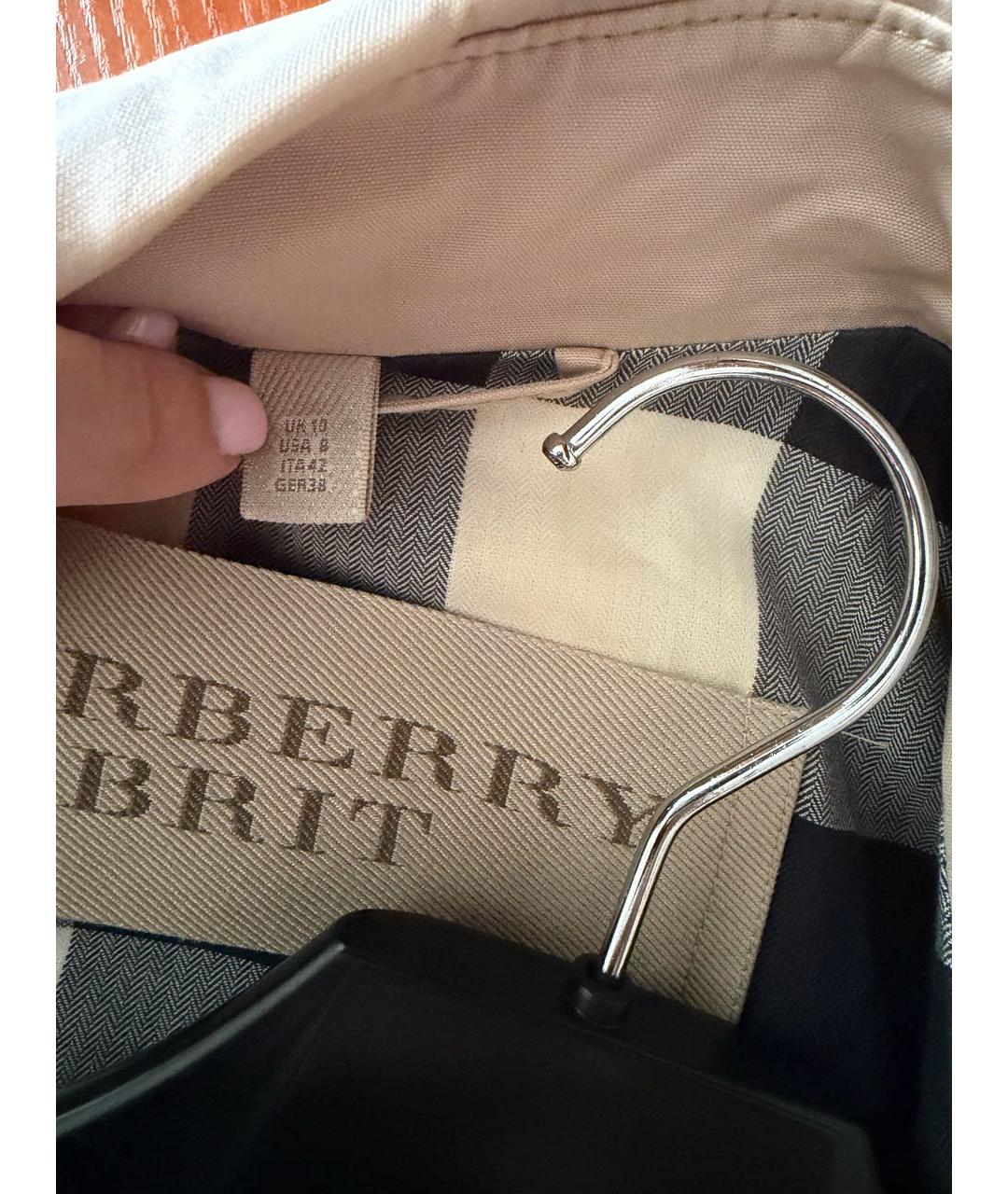 BURBERRY Бежевая хлопковая куртка, фото 3
