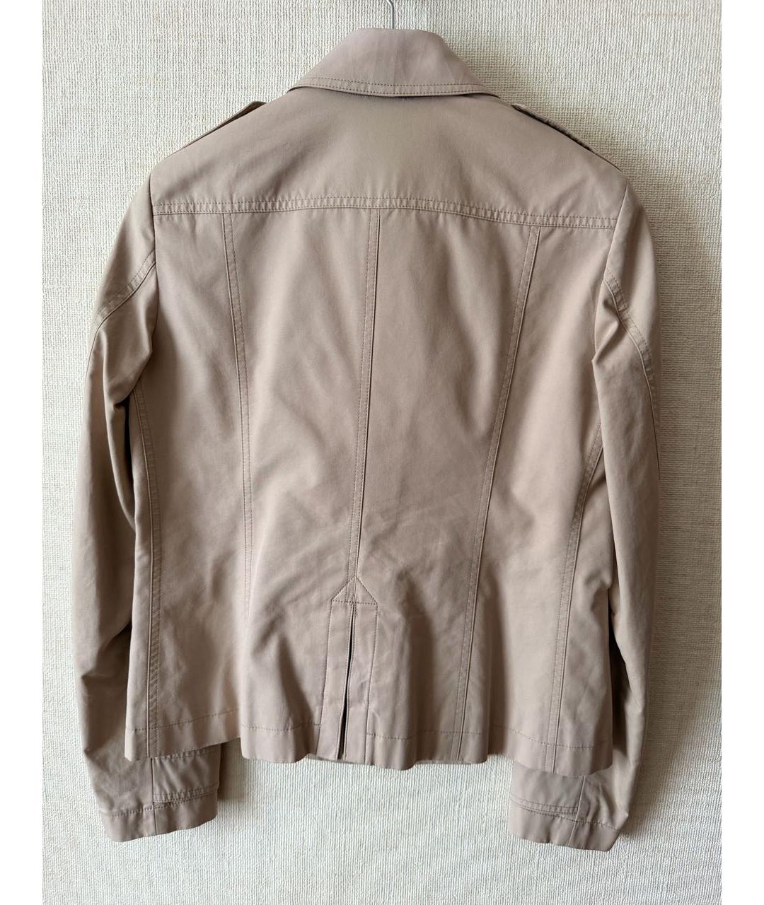 BURBERRY Бежевая хлопковая куртка, фото 2