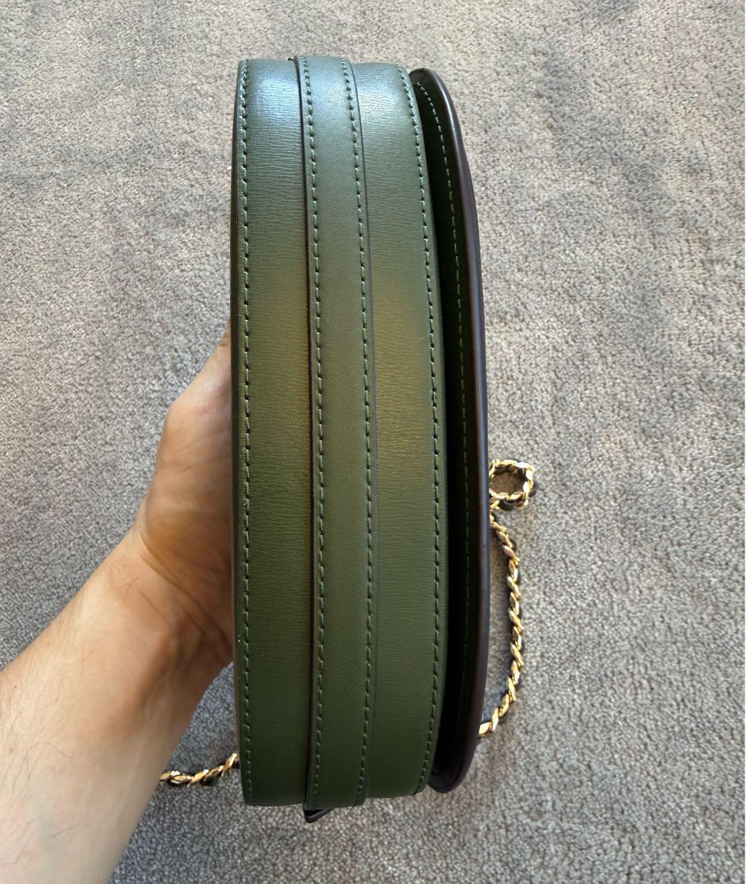 MICHAEL KORS Зеленая кожаная сумка через плечо, фото 5