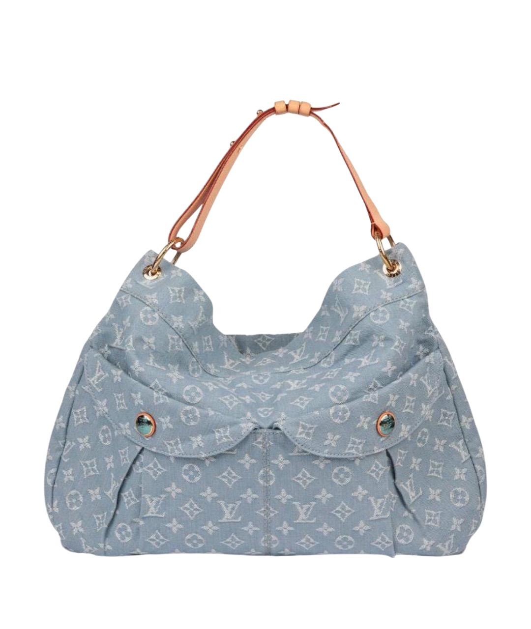 LOUIS VUITTON Голубая сумка тоут, фото 1