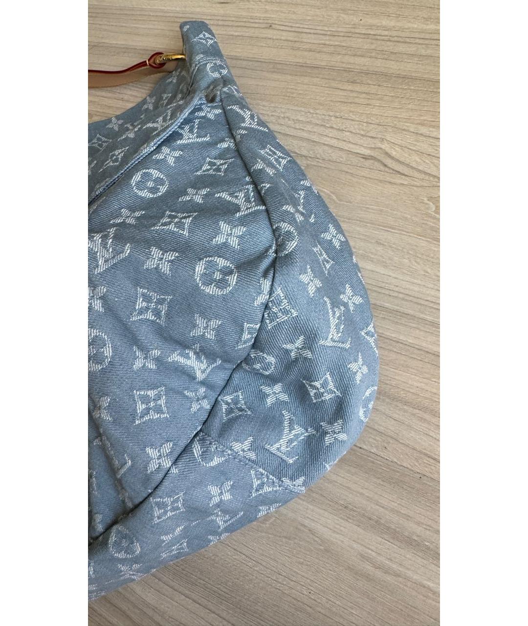 LOUIS VUITTON Голубая сумка тоут, фото 6