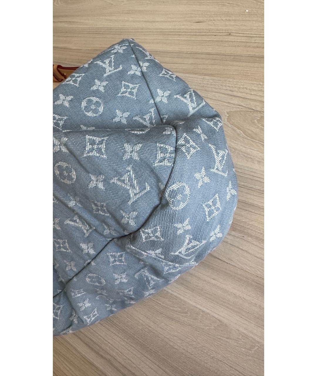 LOUIS VUITTON Голубая сумка тоут, фото 4