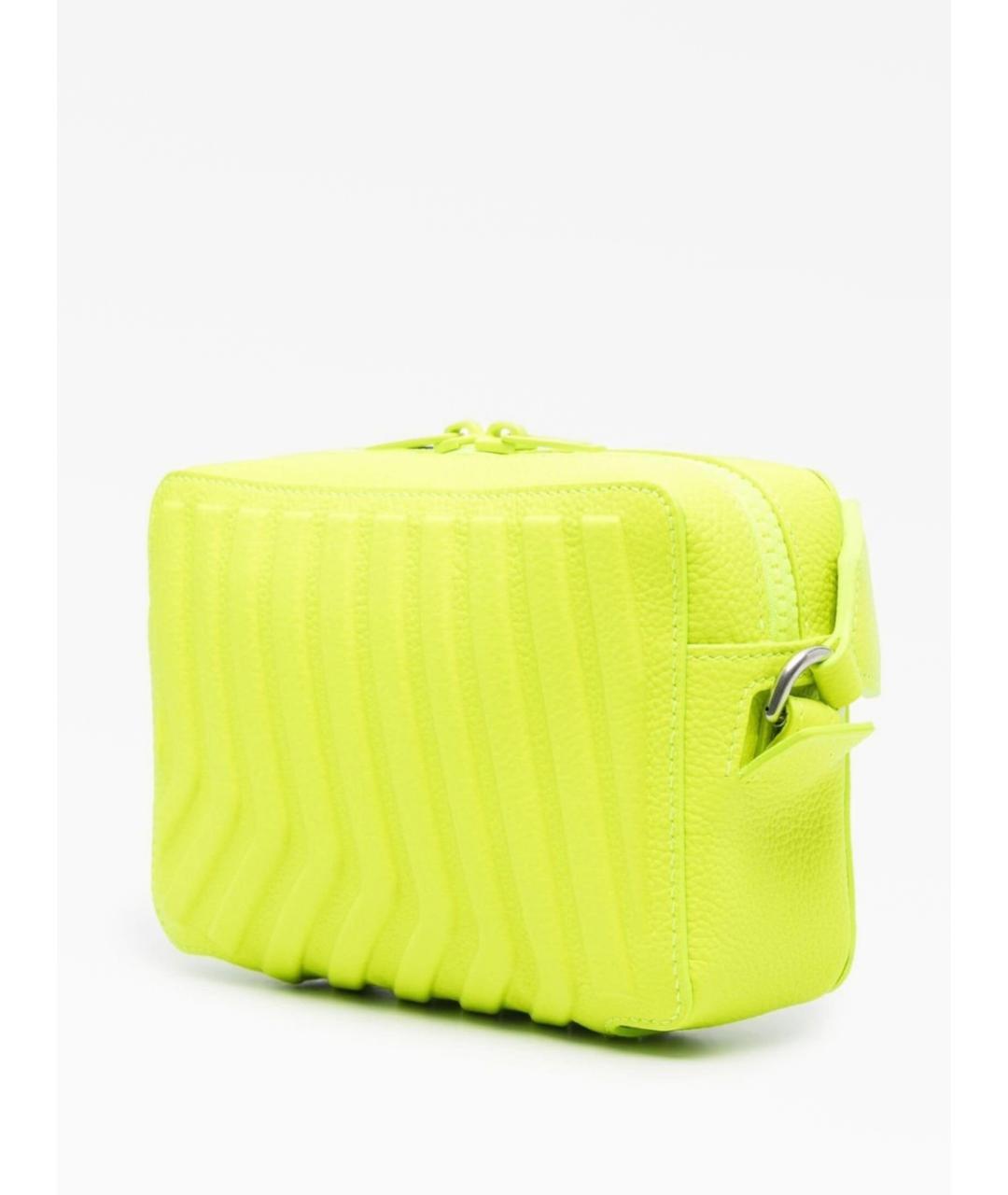 BALENCIAGA Желтая кожаная сумка через плечо, фото 2
