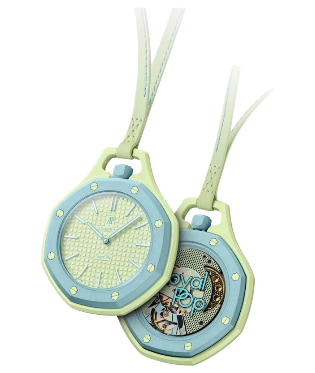Swatch Салатовые часы, фото 1