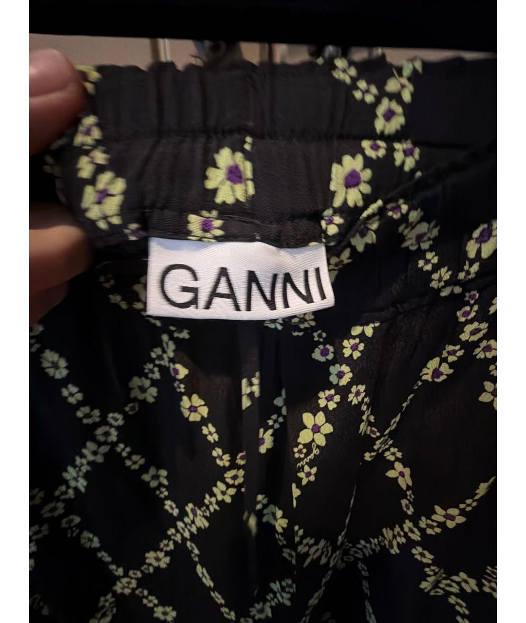 GANNI Мульти вискозные брюки узкие, фото 4